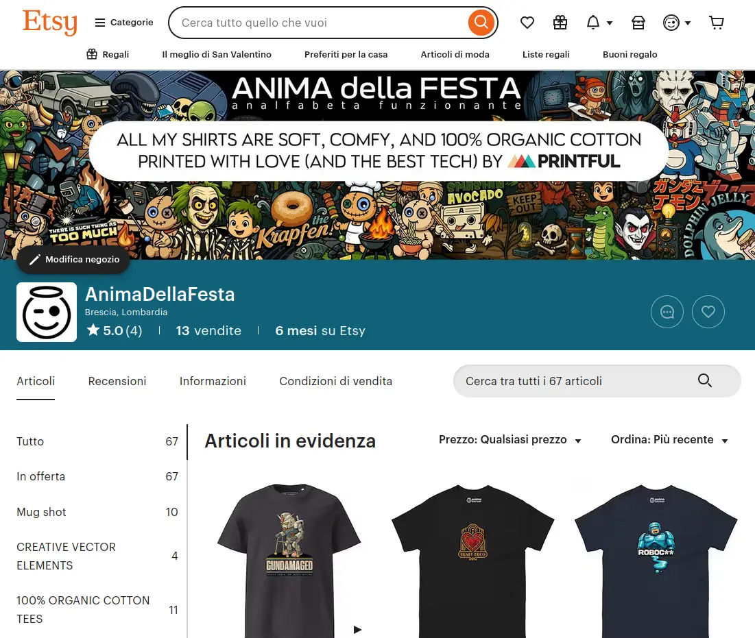 Peanautilus, una delle illustrazioni umoristiche create per Anima della Festa